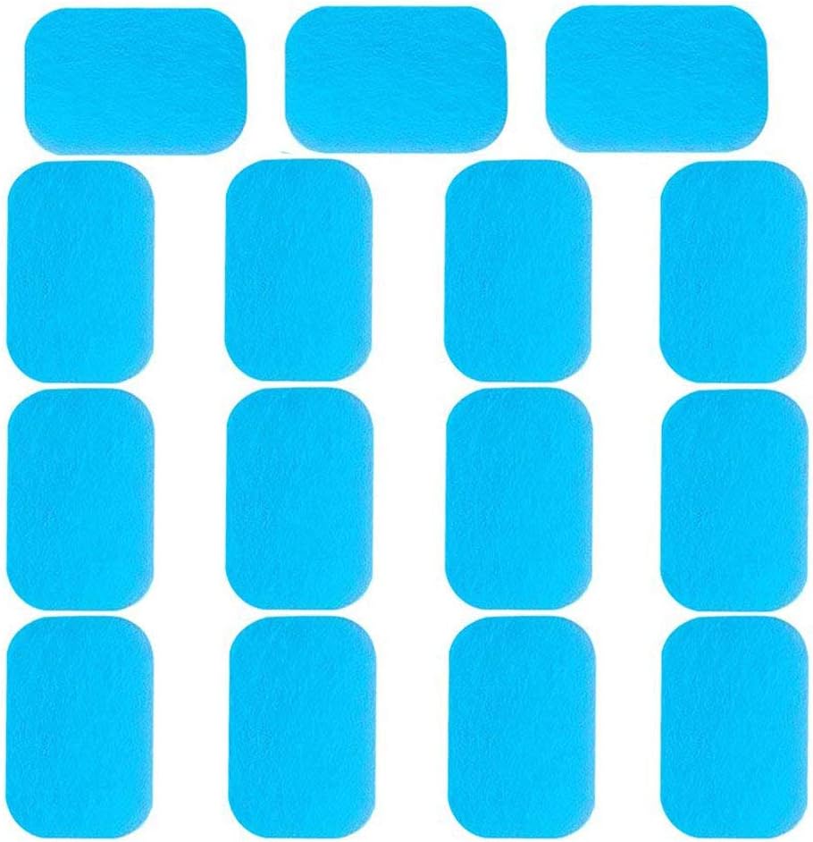 Bkinsety EMS Abs Replacement Pads, Abdominal Muscle Trainer Gel Pad 30pcs for Men Women Trainer Belt(2pcs/packs, 15packs/30pcs)
