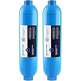 GLACIER FRESH Garden Hose End Pre-Filter for Swimming Pool, Hot Tubs, Spa, Inflatable Pool, Ponds, Greatly Reduces Bad Taste, Odors, Chlorin and Sediment, up to 8,000 Gallons, 2 Pack