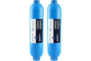 GLACIER FRESH Garden Hose End Pre-Filter for Swimming Pool, Hot Tubs, Spa, Inflatable Pool, Ponds, Greatly Reduces Bad Taste, Odors, Chlorin and Sediment, up to 8,000 Gallons, 2 Pack