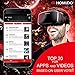 Homido Grab Virtual Reality Headset for Smartphones VR Education VR Games and 3D Movie for ISO and Android, Compatible with iPhone and Android Phones Augmented Reality Headset（Black）