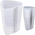 thumbnail image 2 of 32 Oz Plastic Triangular Beakers - 20 Pack Graduated Measuring Mixing Cups 2 of 13