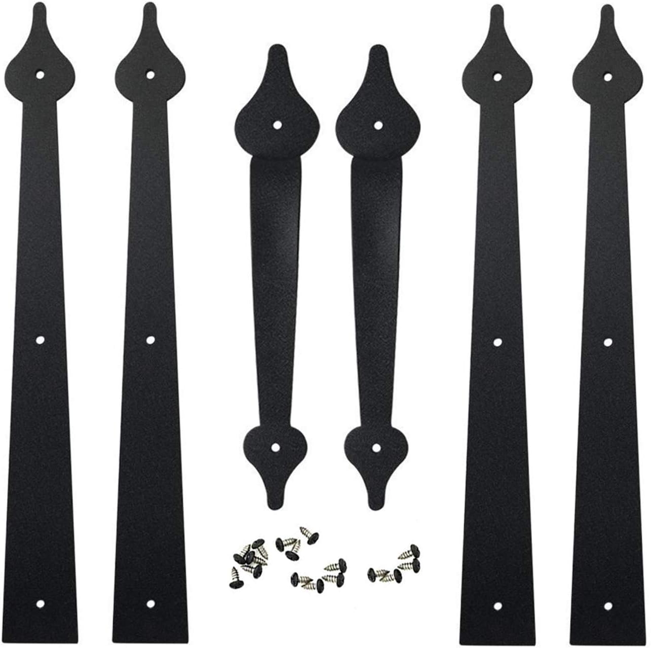 ATKCarriage Spear House Garage Door Decorative Hardware Set (Full Set)