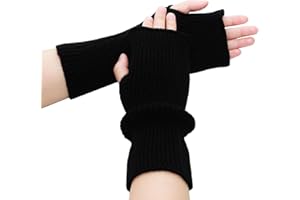 Lilaly 1 Pair Arm Warmers, Therian Arm Warmers, Fingerless Gloves for Women, Hand Warmers Glove (100% Polyester)