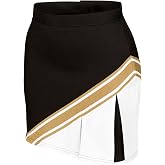 chass&eacute; Cheerleading Uniform Skirt for Girls - Blaze Boost, Fitted Asymmetrical Pleat Cheerleader Outfit