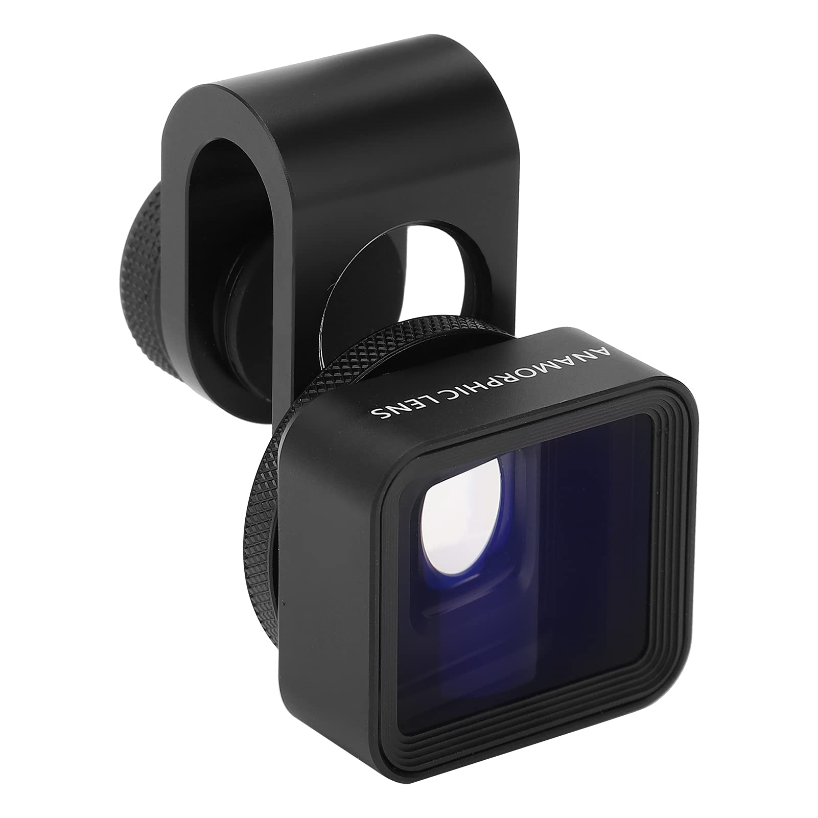 Photo 1 of Mobile Anamorphic Lens, 1.33X Wide Screen Deformation Filmmaking Lens, Aluminum Alloy Optical Glass Phone Movie Len for Smartphones/iOS Pad