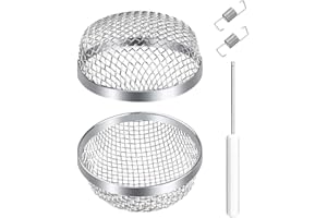 Lot de 2 moustiquaires pour grille d'aération de four de camping-car avec outil d'installation, moustiquaire volante en maill