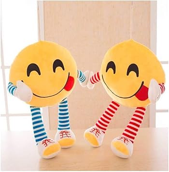 Minitrees Combo of Lovely and Cute Hungry Emoji Pillow with Hands & Legs (Pack of 2 Pillows)