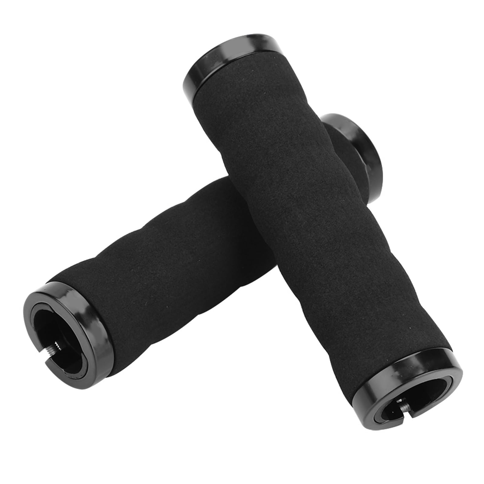 Handlebar Grip GUB Anti-slip Comfortable Sponge Handlebar Locking Grips for Mountain Bike Road Bike Bar(black)