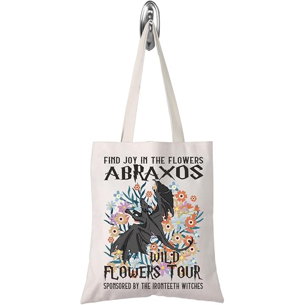MNIGIU Tragetasche "Abraxos Garden Club" – Throne Of Glass Motiv Baumwoll-Einkaufstasche