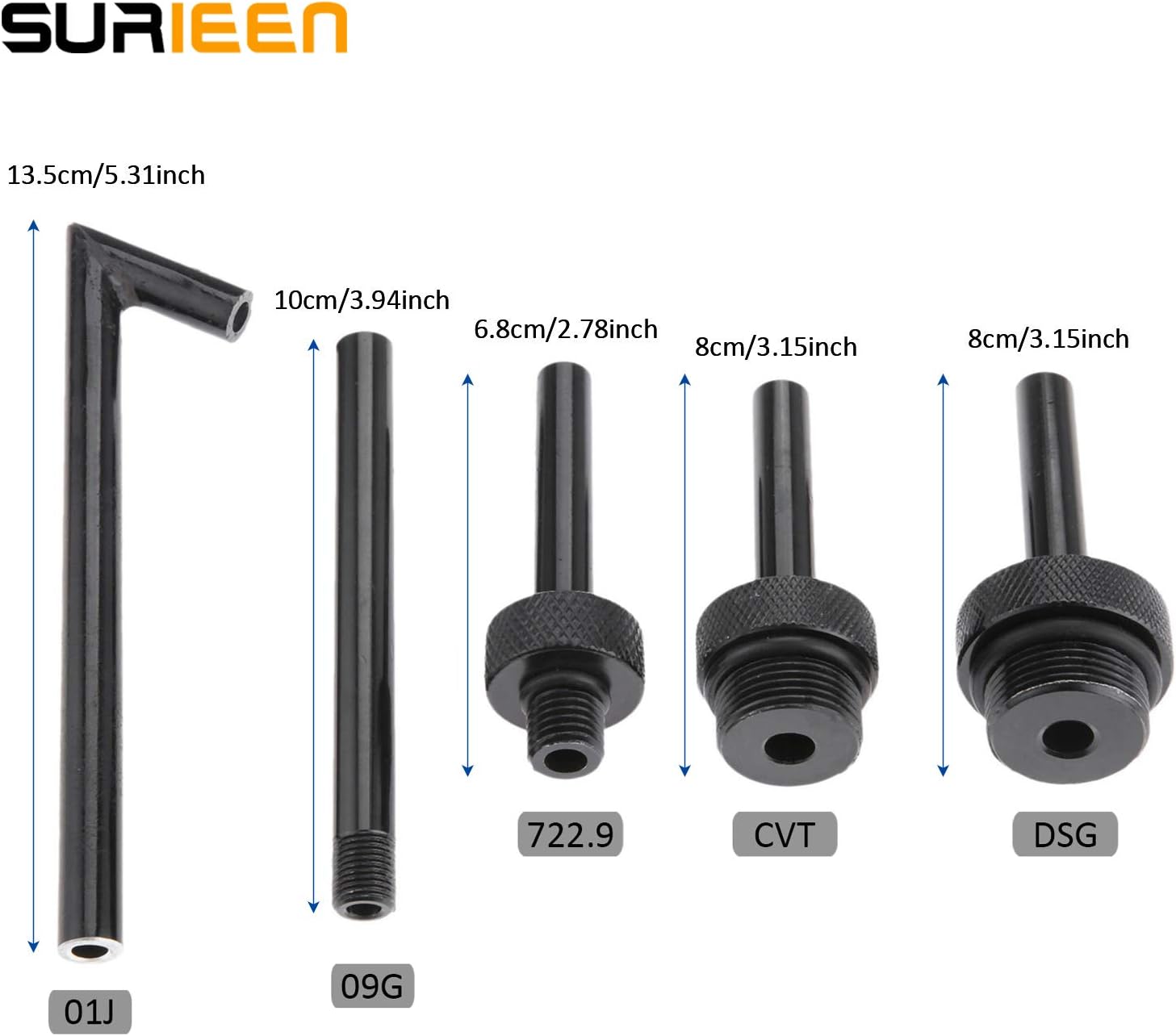SURIEEN 5Pcs Transmission Service Fluid Oil Filling Filler Adapter ATF Compatible with DSG CVT 09G 01J 722.9 for Audi Benz - Image 5