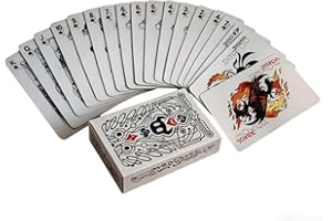 LongGenius Hollow Knight Poker Cards Set 6x9cm Black and White Design | Silksong Inspired Game Deck | Gift for Fans