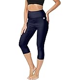 Deerose Swim Pants for Women Swim Capris High Waisted Sun Protection UPF 50+ Long Swimming Leggings Shorts