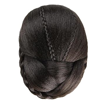 Tianya Braided Scrunchie Clip In Hair Bun Chignon Updo Synthetic