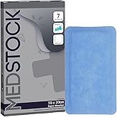 MEDSTOCK Super Absorber Dressing, 4"x8" (Pack of 5), Wound Care, Ultimate Absorption, Holds Extra Volumes of Exudate, Less Frequent Dressing Changes, Reduces Damage Risk & Maceration