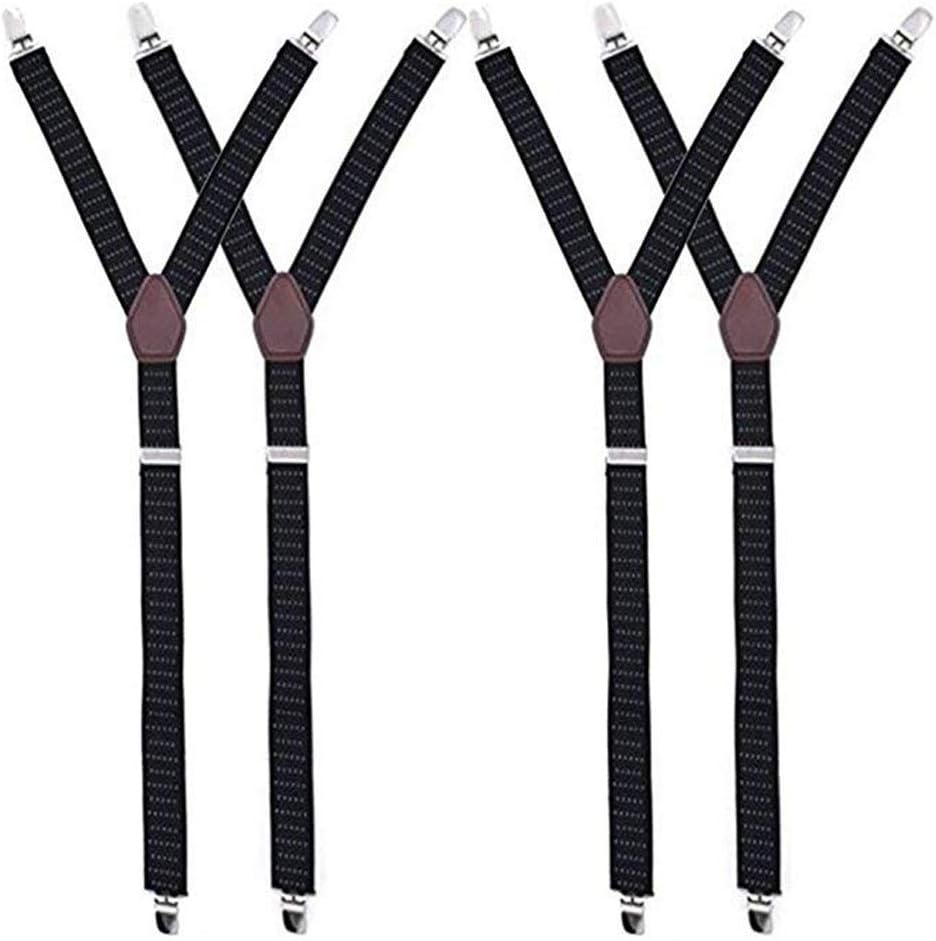 Mens Shirt Stays Military Adjustable Elastic Garter Straps Sock Non-slip Clamps