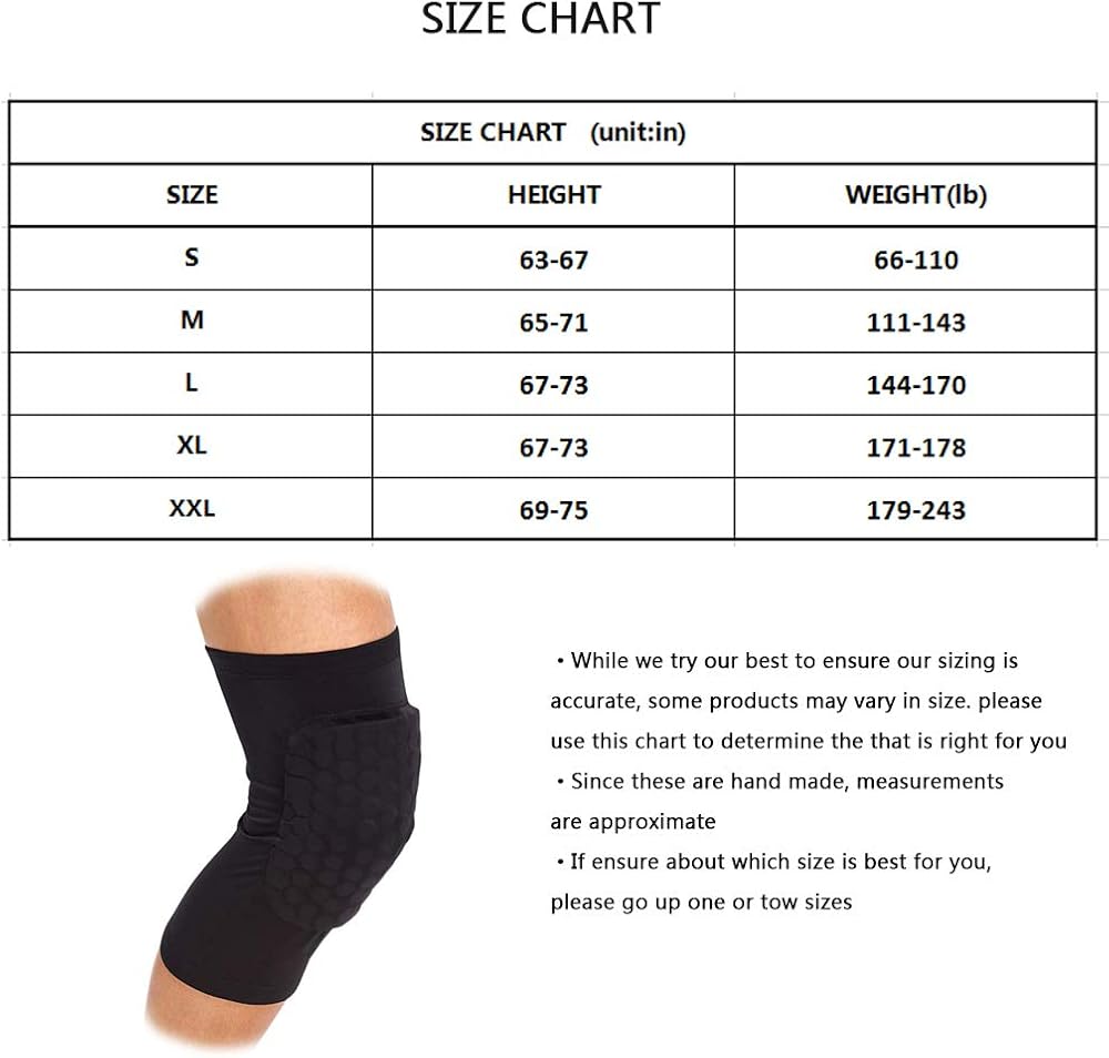 PISIQI Compression Collision Avoidance Knee Sleeve : Sports & Outdoors