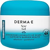 DERMA E Scar Gel, Hydrating, Fast-Acting Scar Treatment, 2 Oz | Improves the tone, texture &amp; appearance of acne scars, burns &amp; stretch marks with onion bulb extract, panthenol &amp; allantoin