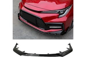SYON AUTO FITS 2020-2026 TOYOTA COROLLA SEDAN SE/XSE GLOSS BLACK V2 SPORT FRONT BUMPER LIP SPLITTER KIT