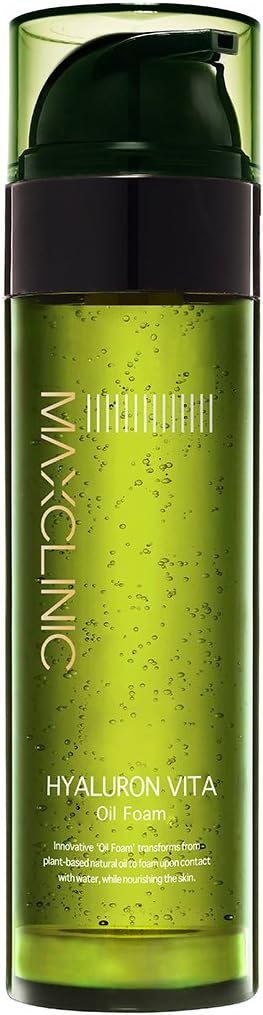 Maxclinic Hyaluron Acid Vita Cleansing Oil Foam - All Skin Type, All-in-one Cleanser, Brightening & Pore care & Soothing 3.72oz