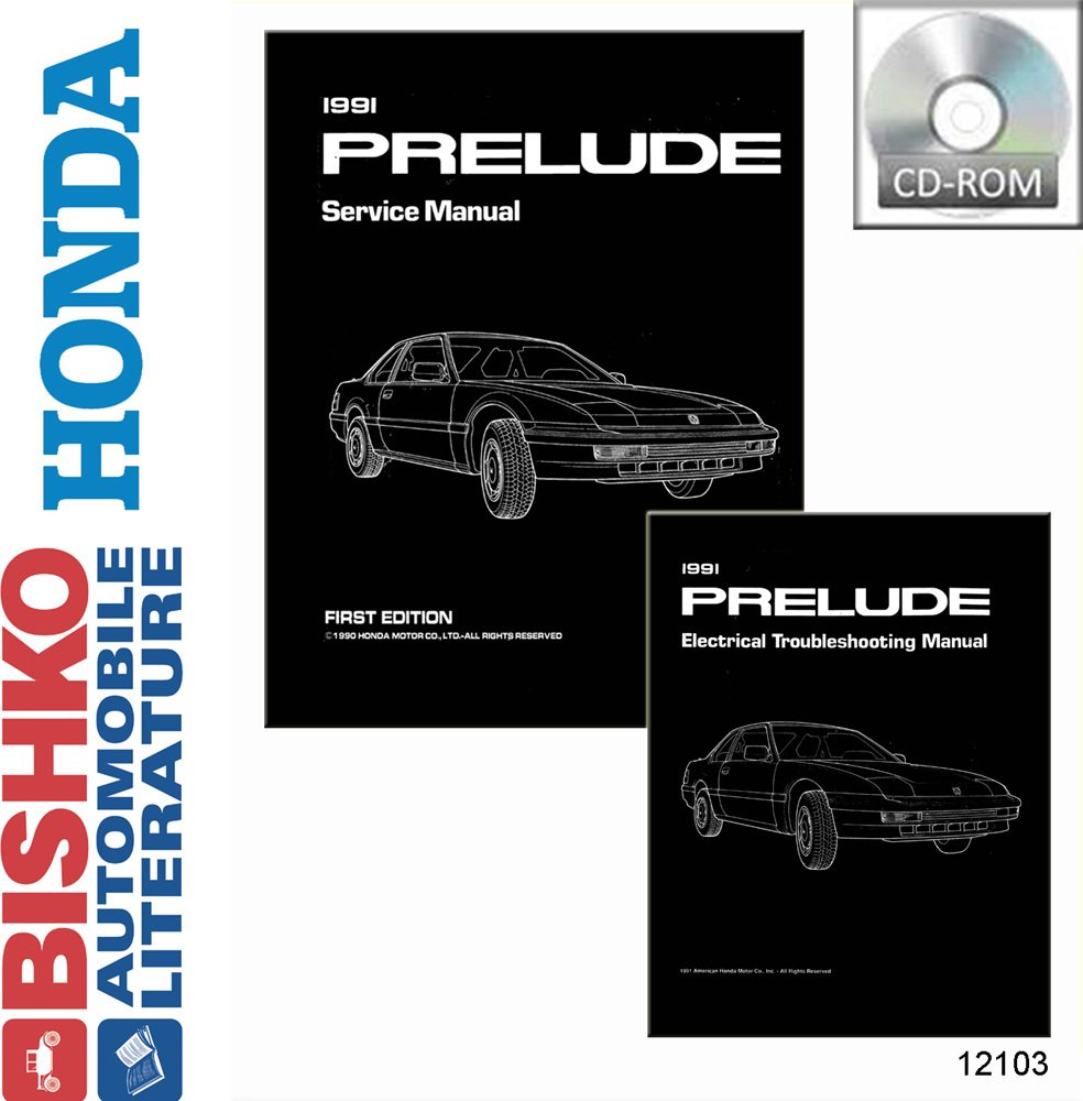 Amazon.com: bishko automotive literature 1991 Honda Prelude Shop Service  Repair Manual CD W/ETM Engine Wiring OEM: Automotive