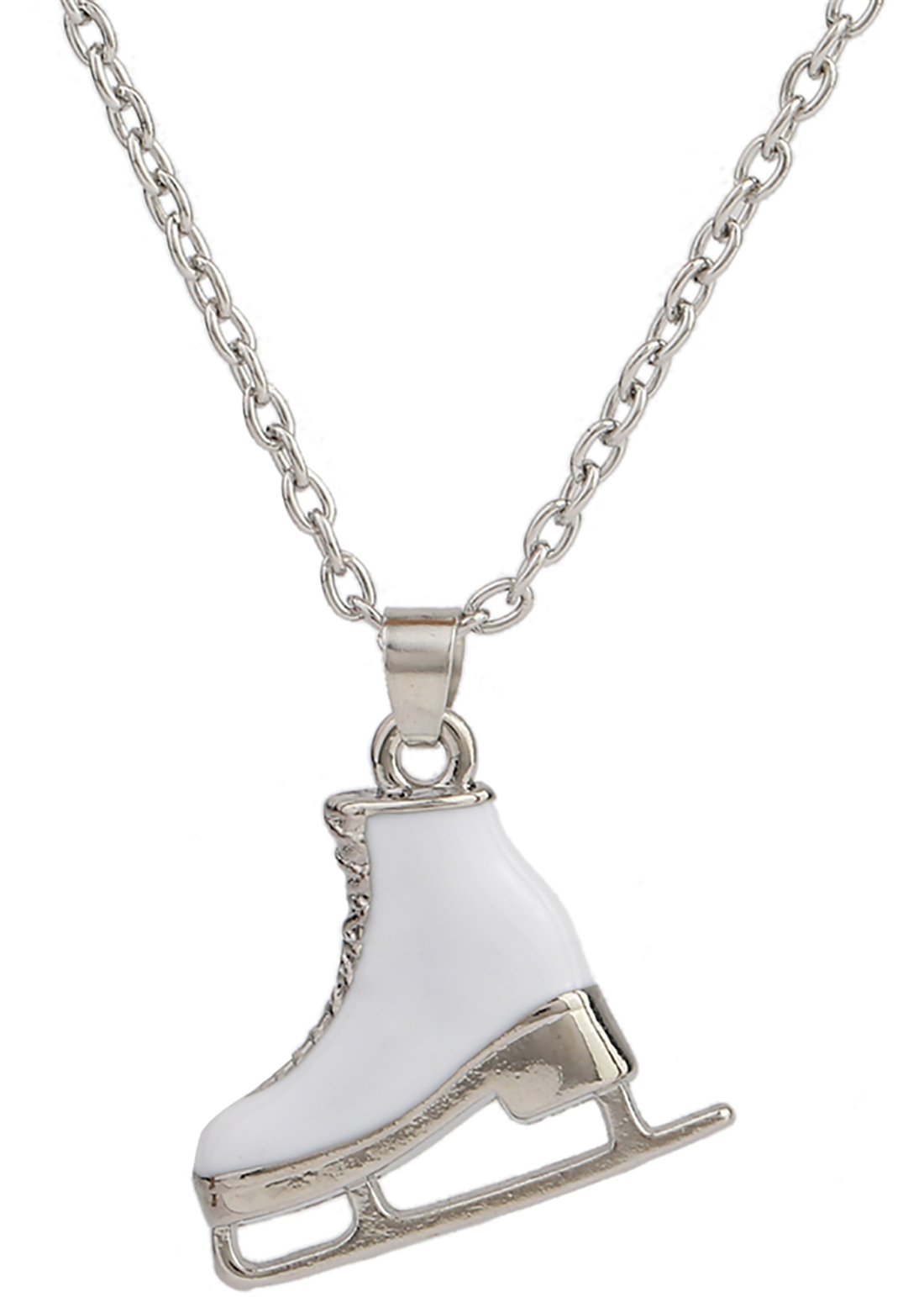 VASSAGO Ice Skates Shoes Pendant Necklace Sports Figure Skating Necklace Jewelry Skater Accessories Skate Lover Gifts for Girls Women Teens (Ice Skate Necklace)