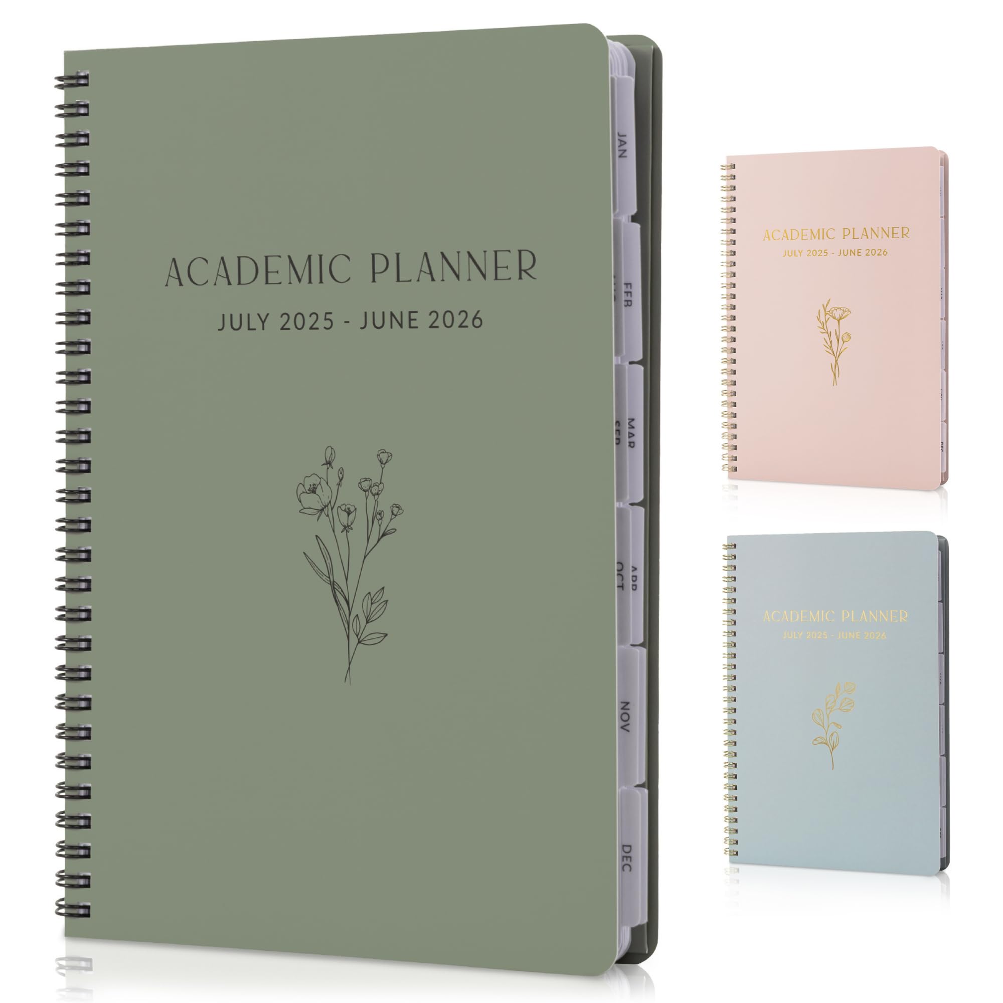 Photo 1 of Aesthetic 2025-2026 Academic Planner - A Beautiful 7" x 10" Daily Planner for Women or Men with Weekly & Monthly Spreads For The 25-26 School Year - Runs From July 2025 - June 2026
