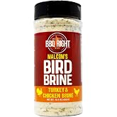 Malcom's Turkey and Chicken Bird Brine Seasoning, 16 oz | Championship Herb Brining Formula for Juicy, Tender Thanksgiving and Year-Round Poultry, Convenient Shaker Container