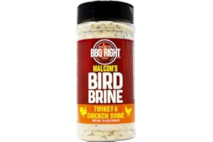 KILLER HOGS Malcom's Turkey and Chicken Bird Brine Seasoning | Championship Herb Brine Formulated to Produce a Juicy, Tender Bird Every Time | 16 oz