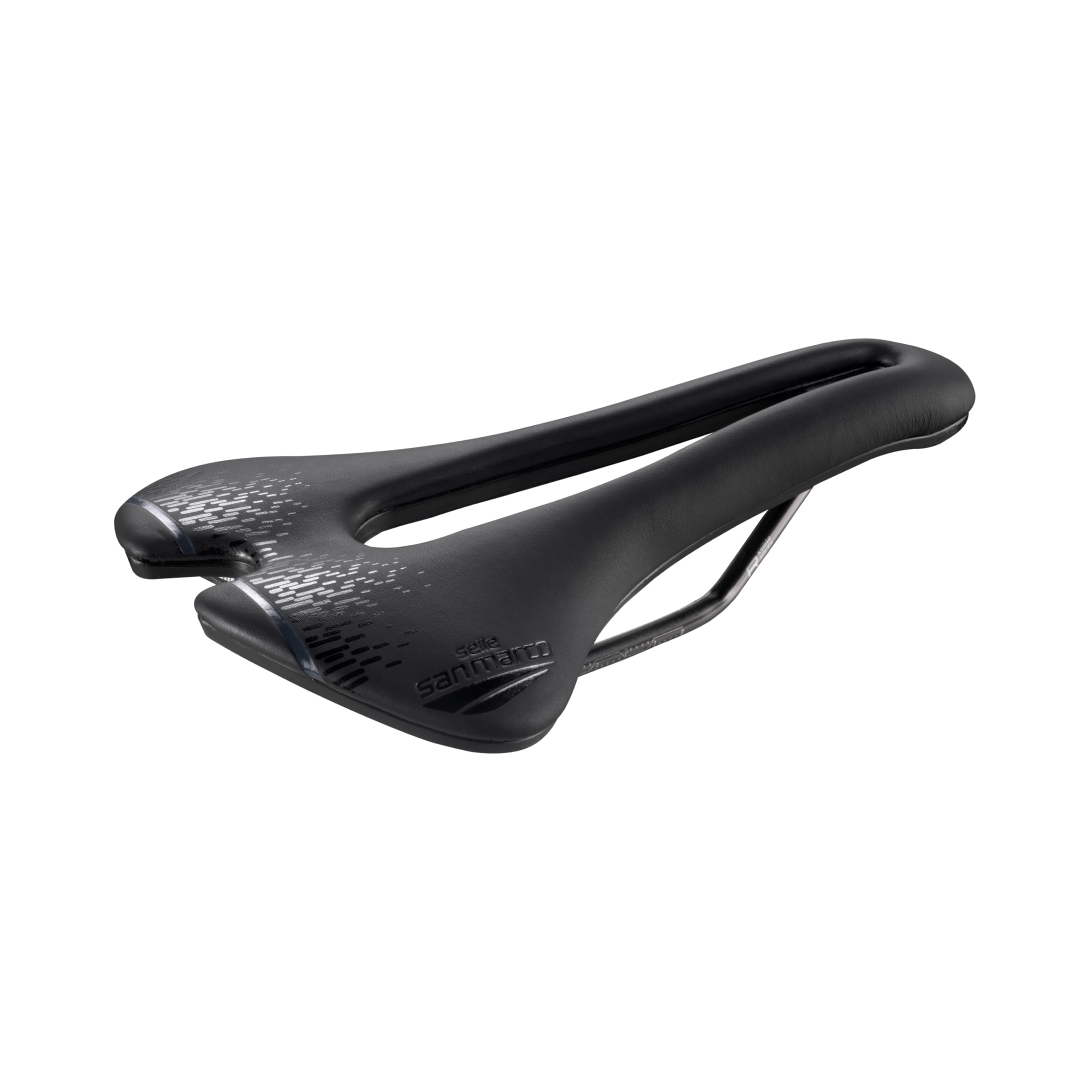 Selle San Marco Aspide Short Racing Saddle: Black/Black Wide (L3)