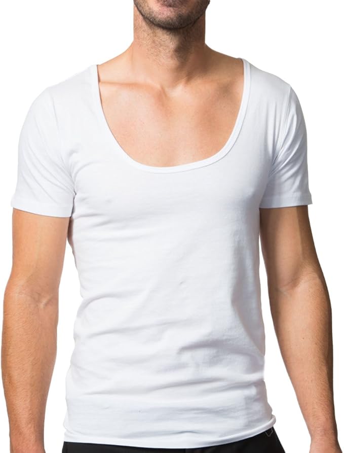 mens scoop neck undershirt