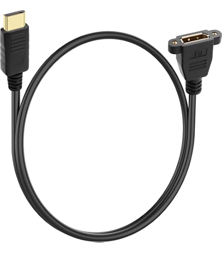 Aazon.co: Qaoquda Panel Ount HDI Extension Cable High Speed HDI...