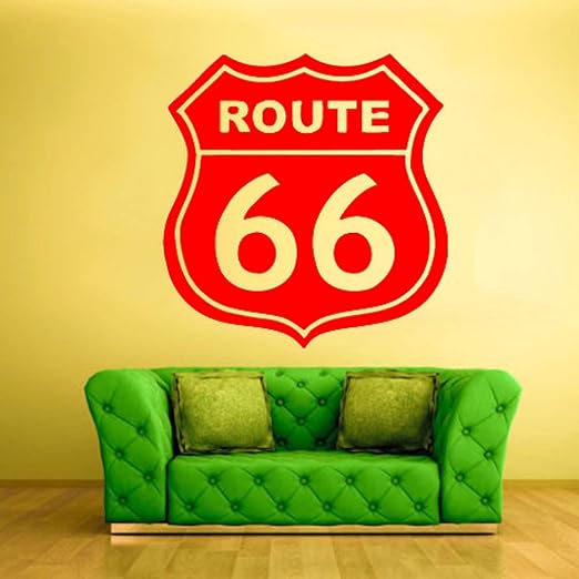 Señales de tráfico Calcomanía de pared Citas Ruta 66 Vinilo ...