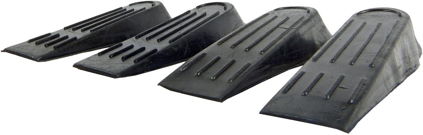 Hyfive Rubber Door Wedges Useful in the Home and Office Black Pack of 8