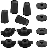Water Filter Hole Blocking Plug Kit for Berkey Gravity Water Filters System | Replacement Kit Including 4 Wing Nuts, 4 Washers &amp; 4 Silicone Blocking Plugs for Berkey Water Filter &amp; Black Carbon Filters