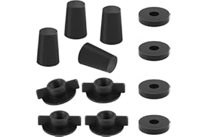 ANTRYS Replacement Kit for Berkey Water Filter- Compatible with Berkey Gravity Water Filters & Black Carbon Filters, Water Filter Hole Blocking Plugs Parts- 4 Set Wing Nuts, Washers & Silicone Blocking Plugs
