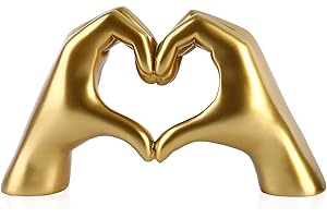 MHOOW Taylor Heart Hands Sculpture Decor for Bedroom Living Room Table Merch, Aesthetic Modern Love Finger Heart Hands Statue