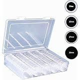 MUROAD 41mm Capsule Di Monete, 60 Pezzi Moneta Capsule Plastica Con Guarnizioni In Schiuma, Scatola Portamonete Di Nuovo Design Per Collezione Di Monete - Foto 5