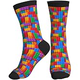 Novelty Socks for Men Women, Crazy Funny Casual Dress Crew Tube Socks | Unisex Adult Funny Cool 3D Print Athletic Sport Socks, Novelty Crew Socks for Home & Office