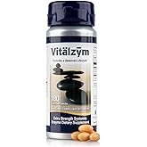 VITÄLZYM Proteolytic Systemic Enzymes Liquid Gel Capsules with Serrapeptase, Immune and Joint Support, Natural Ache Relief Plus Fertility Supplement 180 Capsules