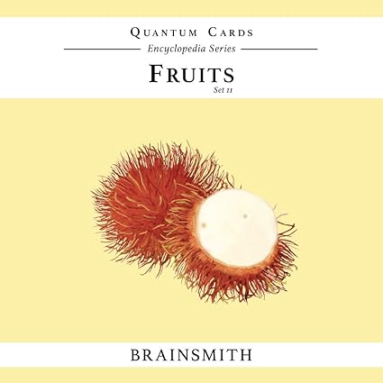 Brainsmith Quantum Flash Cards, Fruits - Educational Flashcard Set 2 for Toddlers and Kids (8 months to 8 years) for Visual and Brain Development
