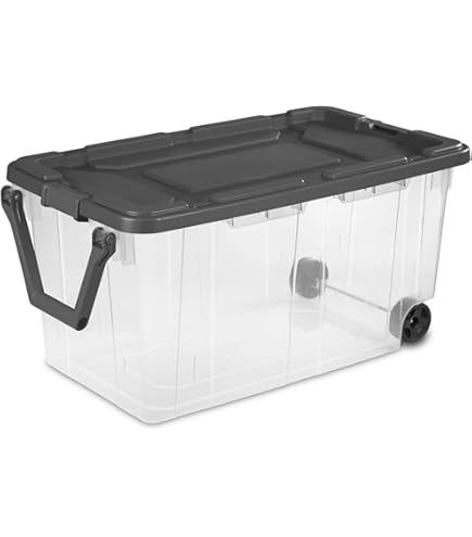Amazon.com - Storage Bin 40 Gallon 160 Qt Wheeled Industrial