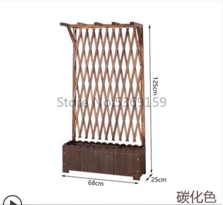 Caja De La Flor De Madera Rejilla Flower Stand Balcón Viña Del Estante