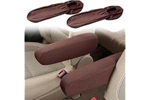 2PC Car Front Seat Armrest Covers,Universal Size Seat Arm Rest Cover,Flat Cloth Fabric Armrest Cover,Car Interior Accessories