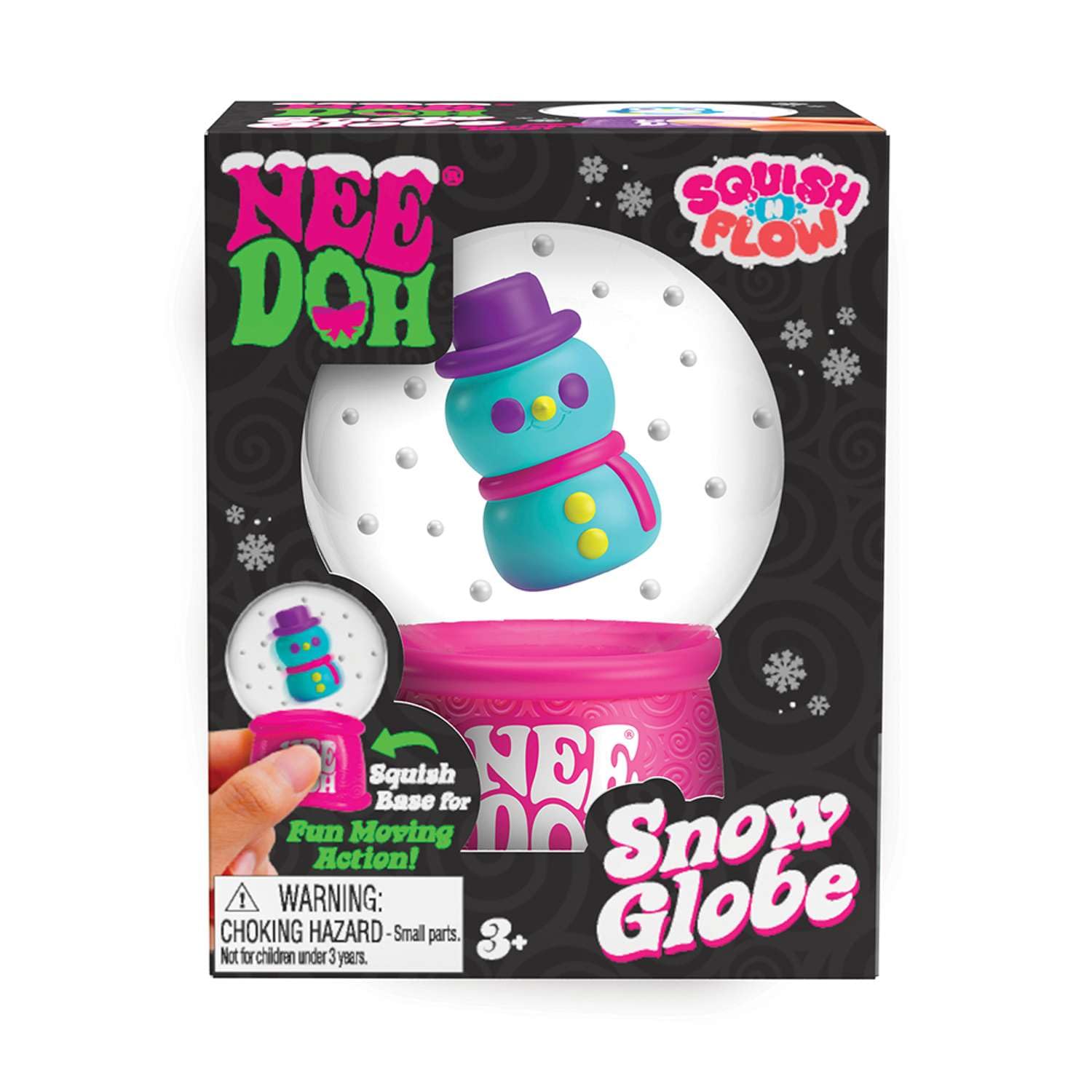 Schylling NeeDoh Squishmas Squish N' Snow Globes