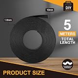 Flintronic 5m Magnetic Tape Self Adhesive 10mm Strips for Windows Doors view 2