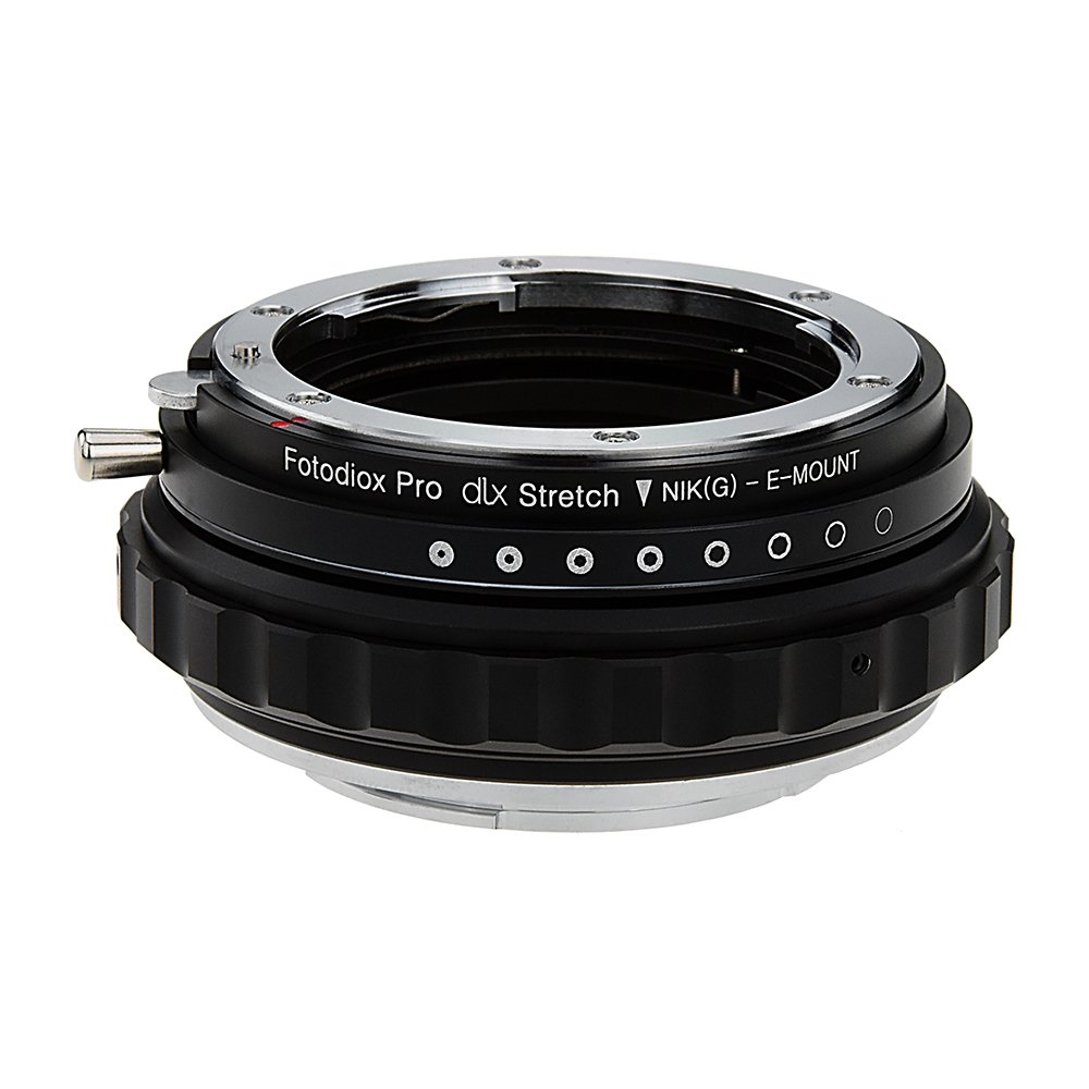 Fotodiox DLX Stretch Lens Mount Adapter Compatible with Nikon F-mount G-Type Lenses to Sony E-mount Cameras