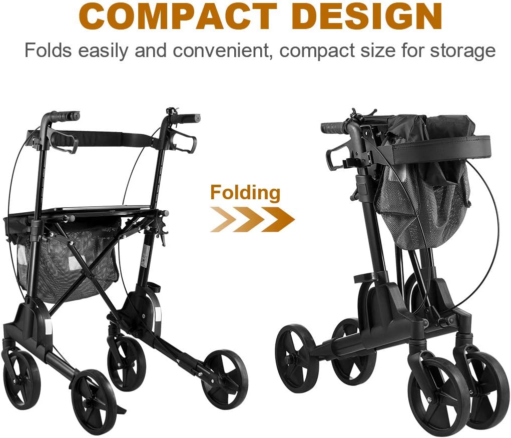 8inch Wheels Mobility Aid for Adult Elderly & Handicap OLDPRO Medical