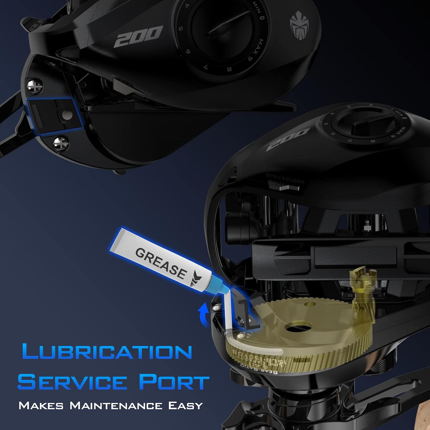 Cross-Fire 8-Button Magnetic Braking System on KastKing Megatron Baitcasting Reel