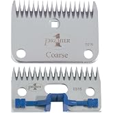 Premier 1 Coarse Clipping Blade Set | Holds edge longer through dense wool. Even, attractive finish. Resharpen up to 10 times. Fits Premier &amp; Lister clippers.