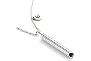 Tyniffer Breathing Necklace for Anxiety Relief Necklace Anxiety Stress Relief Items for Women Relaxation Meditation Calming Down Mindful Breathing Whistle Necklace Gift